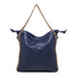 Borsa a spalla blu con manici a catena Lora Ferres, Borse e accessori Donna, SKU b511000560, Immagine 0